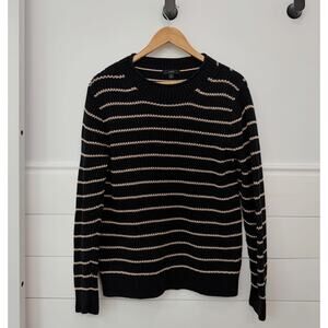 Women’s J. Crew Rollneck Pullover Sweater In Stripe Size M